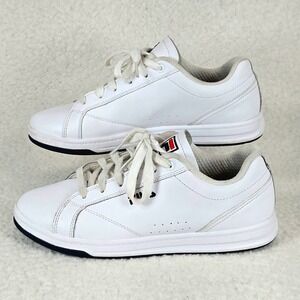Fila Reunion Women's Sneakers Size 8.5 White Leather Low Top Court Shoe